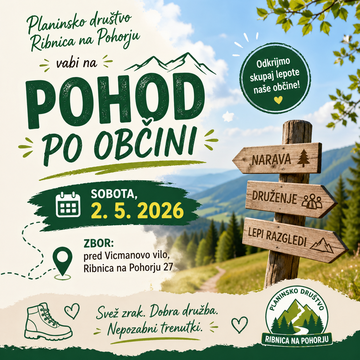 Pohod po Občini Ribnica na Pohorju