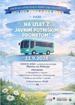 Na izlet z JPP - plakat